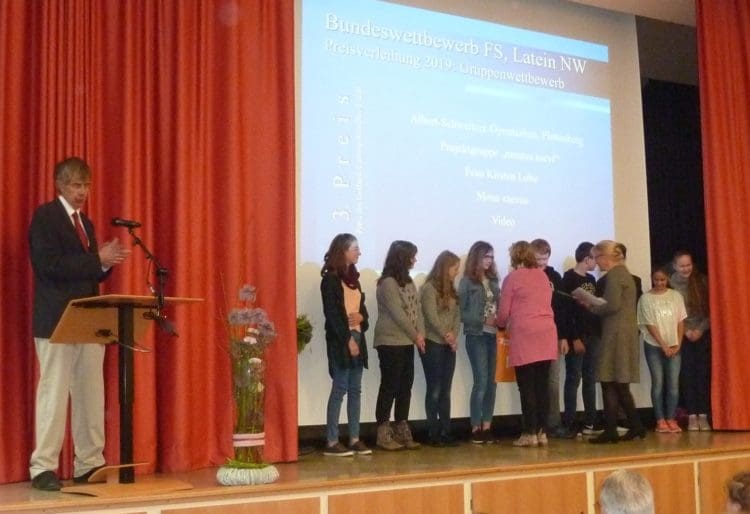 Lateinschüler/innen der Klasse 7 gewinnen dritten Preis im Bundeswettbewerb Fremdsprachen