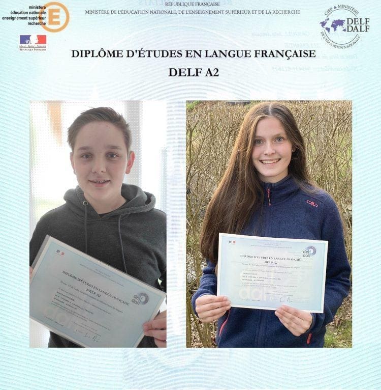 Die Fachschaft Französisch gratuliert zur bestandenen DELF-Prüfung!