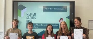 Medienscouts besuchen einen Workshop zum Thema Fake News