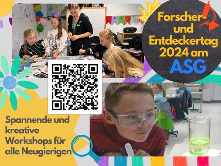 Forscher- und Entdeckertag am 12. November am ASG