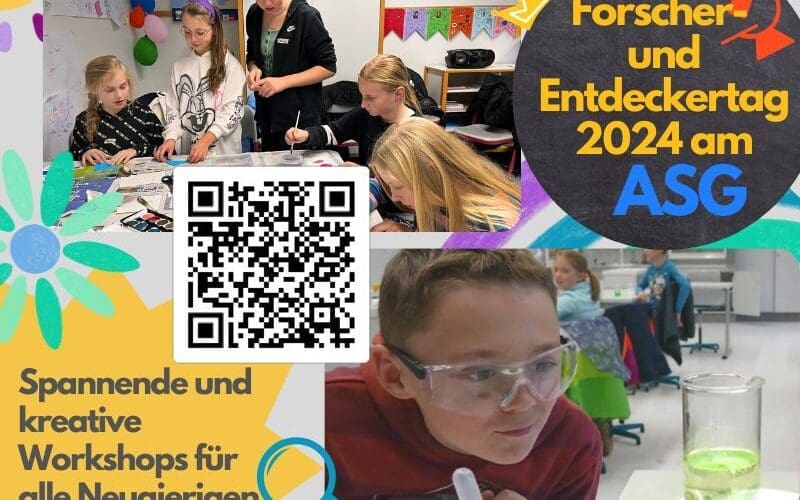 Forscher- und Entdeckertag am 12. November am ASG